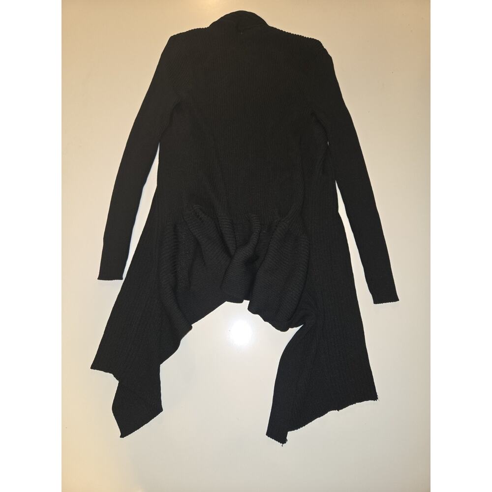 Belladini Women’s Small Black Ribbed Knit Long Cardigan Sweater Duster NWT - Picture 11 of 11